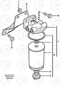 34965 Fuel filter EC160 SER NO 1001-, Volvo Construction Equipment