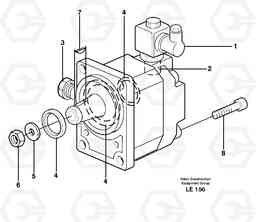 7652 Hydraulic motor EC160 SER NO 1001-, Volvo Construction Equipment