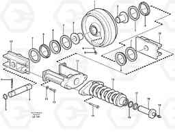 53407 Front idler, spring package EC160 SER NO 1001-, Volvo Construction Equipment