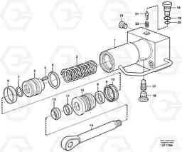 38771 Hydraulic cylinder, quick attachment EC160 SER NO 1001-, Volvo Construction Equipment