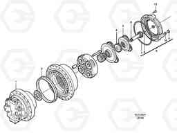 16845 Track gear, travel EC160 SER NO 1001-, Volvo Construction Equipment