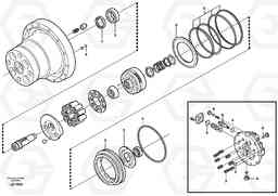 8863 Hydraulic motor, travel EC160 SER NO 1001-, Volvo Construction Equipment