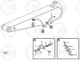 34973 Hydr. equipm. on dipper arm, X1 EC160 SER NO 1001-, Volvo Construction Equipment