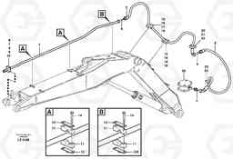 38755 Hammer hydraulics on adjustable boom, return line EC160 SER NO 1001-, Volvo Construction Equipment