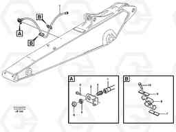21241 Hammer hydraulics on dipper arm, return line EC160 SER NO 1001-, Volvo Construction Equipment