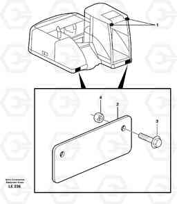 35134 Lighting, front EC160 SER NO 1001-, Volvo Construction Equipment