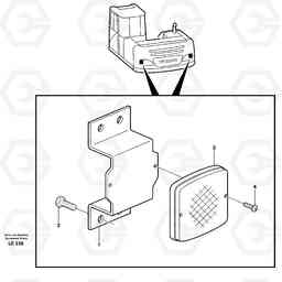 35151 Lighting, rear EC160 SER NO 1001-, Volvo Construction Equipment