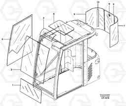 7361 Windows EC160 SER NO 1001-, Volvo Construction Equipment