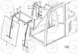 35422 Front window EC160 SER NO 1001-, Volvo Construction Equipment