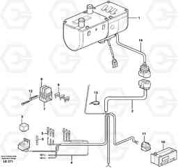 9555 Electric installation, diesel heater EC160 SER NO 1001-, Volvo Construction Equipment