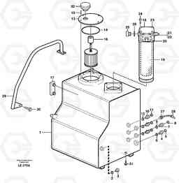 54386 Hydraulic oil tank EC160 SER NO 1001-, Volvo Construction Equipment