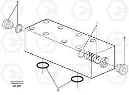 8530 Float position valve EC160 SER NO 1001-, Volvo Construction Equipment