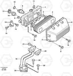 33758 Oil cooler EC160 SER NO 1001-, Volvo Construction Equipment