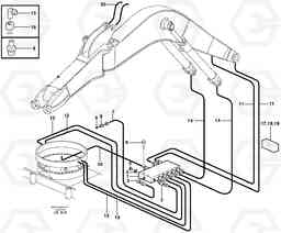 21053 Central lubrication, slewing, offset EC160 SER NO 1001-, Volvo Construction Equipment