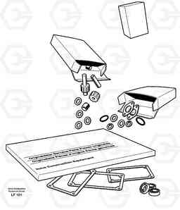 10105 Repair kits for engine EW200 SER NO 3175-, Volvo Construction Equipment