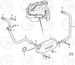 33162 Oil cooler EW200 SER NO 3175-, Volvo Construction Equipment