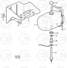 83337 Expansion tank with fitting parts EW200 SER NO 3175-, Volvo Construction Equipment