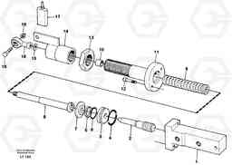 10569 Hydraulic cylinder EW200 SER NO 3175-, Volvo Construction Equipment