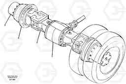 30393 Rear axle EW200 SER NO 3175-, Volvo Construction Equipment