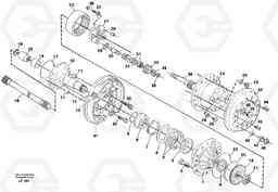 14691 Wheel hub. Rear EW200 SER NO 3175-, Volvo Construction Equipment