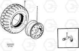 30405 Wheels, wide - base EW200 SER NO 3175-, Volvo Construction Equipment