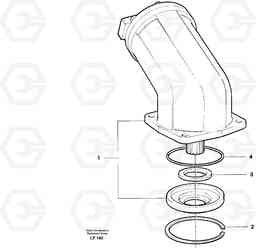 10586 Hydraulic motor, slew EW200 SER NO 3175-, Volvo Construction Equipment