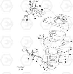 39590 Superstructure with slew transmission EW200 SER NO 3175-, Volvo Construction Equipment