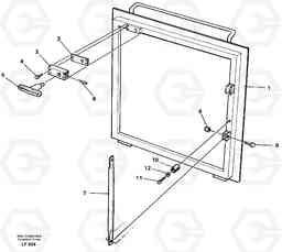 34133 Hatch, valve housing EW200 SER NO 3175-, Volvo Construction Equipment