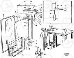 34146 Front window Lifting device EW200 SER NO 3175-, Volvo Construction Equipment