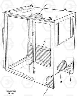 61799 Cabin coating EW200 SER NO 3175-, Volvo Construction Equipment