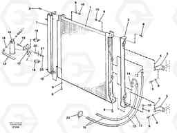 37179 Condensor with fitting parts. Cooling agent R12,r134a EW200 SER NO 3175-, Volvo Construction Equipment