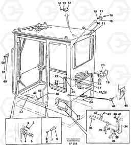 34605 Interior components EW200 SER NO 3175-, Volvo Construction Equipment