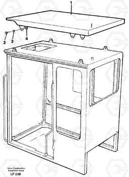 30687 Tropic roof EW200 SER NO 3175-, Volvo Construction Equipment