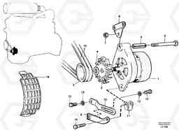 36440 Alternator, assembly EW200 SER NO 3175-, Volvo Construction Equipment