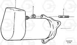 26976 Starter motor, mounting EW200 SER NO 3175-, Volvo Construction Equipment