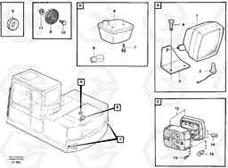 47460 Lighting, rear EW200 SER NO 3175-, Volvo Construction Equipment