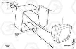 36452 Working lamp on boom EW200 SER NO 3175-, Volvo Construction Equipment