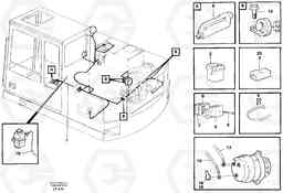 54057 Cable harness, upper section EW200 SER NO 3175-, Volvo Construction Equipment