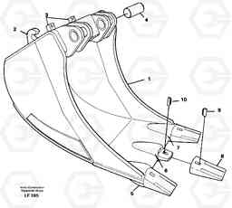 39585 Cable bucket EW200 SER NO 3175-, Volvo Construction Equipment