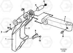 55827 Clamshell rest EW200 SER NO 3175-, Volvo Construction Equipment