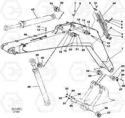 39597 Backhoe boom 4,65m EW200 SER NO 3175-, Volvo Construction Equipment