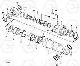 49224 Boom cylinder, monobloc boom EW200 SER NO 3175-, Volvo Construction Equipment