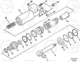 64263 Hydraulic cylinder, quick attachment EW200 SER NO 3175-, Volvo Construction Equipment