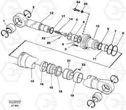 29366 Dipper arm cylinder EW200 SER NO 3175-, Volvo Construction Equipment