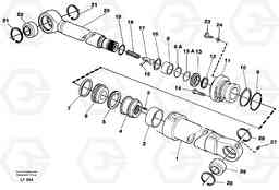 39605 Bucket cylinder EW200 SER NO 3175-, Volvo Construction Equipment