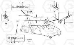 39571 Hydr. quick fit equipm. on dipper arm EW200 SER NO 3175-, Volvo Construction Equipment