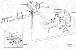 39574 Button operated slope bucket/grab hydraulics onadj. boom. EW200 SER NO 3175-, Volvo Construction Equipment