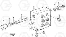 38245 Operating valve, stabilisor-dozer-blade EW200 SER NO 3175-, Volvo Construction Equipment