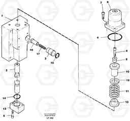 98876 Four-way valve, bucket secondary EW200 SER NO 3175-, Volvo Construction Equipment