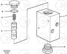 19661 High speed valve EW200 SER NO 3175-, Volvo Construction Equipment